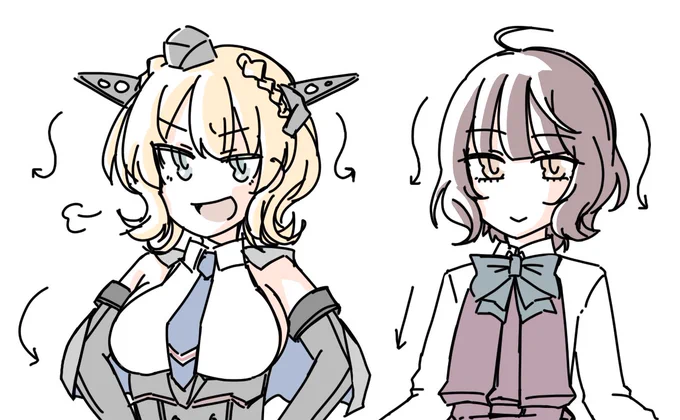 こういう髪の形好き。おっぱいは大きくても小さくても好き 