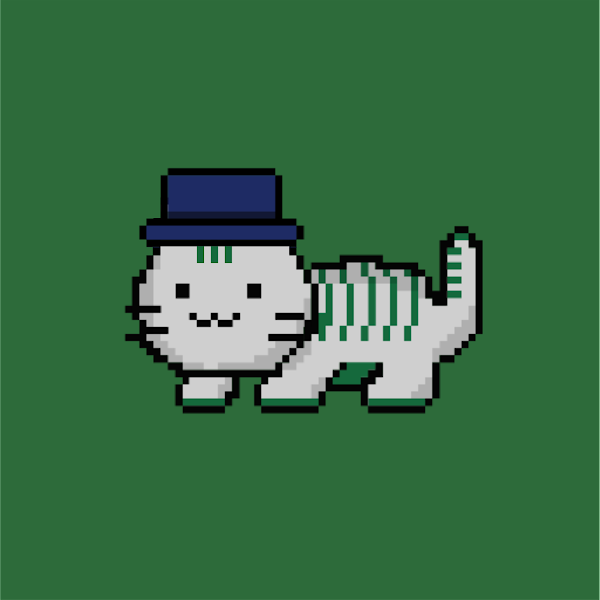 MaryGreNFT's tweet photo. Who wants an NFT cat? 
It's a polite kitty, how do you say hello to him?
#NFT #NFTGiveaway #NFTCommunity #NFTGiveaways #NFTcat #NFTart #nftpixelart #nftpixel https://t.co/FRDiwhUj1h