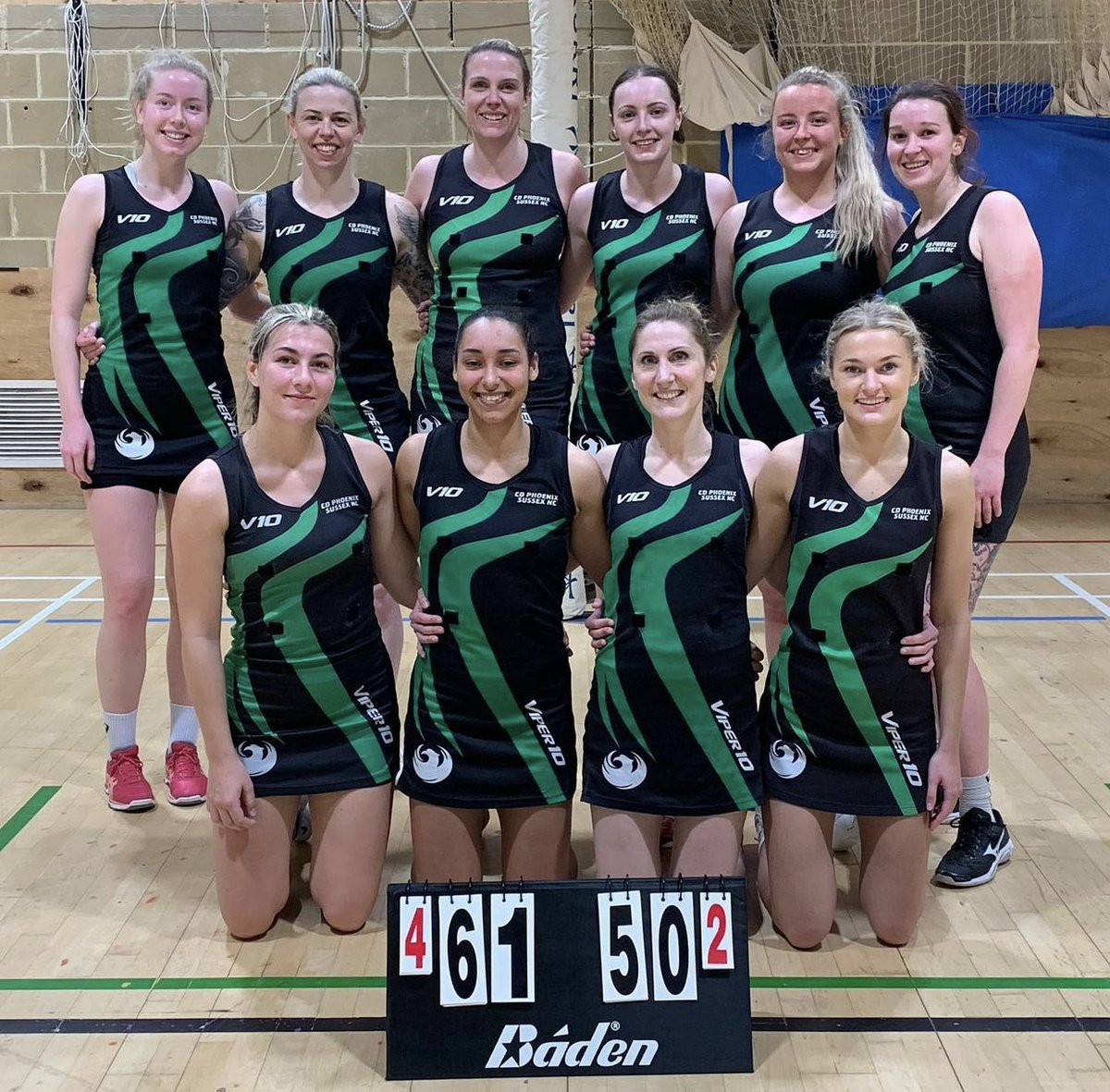 CDPhoenixSusse's tweet image. Today saw the Senior Squad first team take on @SwanNetballClub in a top of the table clash! 

An important win for the team in the race for promotion… JOB DONE It now comes to the final few games to be played by other teams in a hotly contested league… what a season! 💚🖤💚