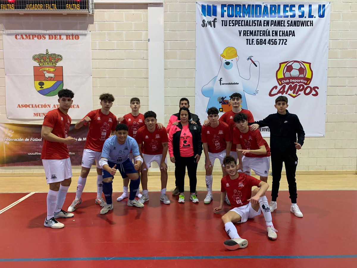 Derrota del equipo juvenil nacional 4 a 5 contra el líder de la categoría el <a href="/ElLegadoElPozo/">El Legado - ElPozo Murcia FS</a> en un partido que competimos de tu a tu. Gran trabajo equipo.💪💪👏👏👌👌 <a href="/muleo1/">muleño</a> <a href="/IvnPrezCalixto1/">Iván Pérez Calixto</a> <a href="/Ayto_Campos/">Ayuntamiento Campos Del Río</a> <a href="/josebae47170450/">FUTSALMUR</a> <a href="/MPerezceron/">taki</a> <a href="/Claudiki14/">CLAU🌸</a> <a href="/jdlotas1989/">Juan Diego Garcia</a> <a href="/Juaan_gp/">Juan García</a>.
