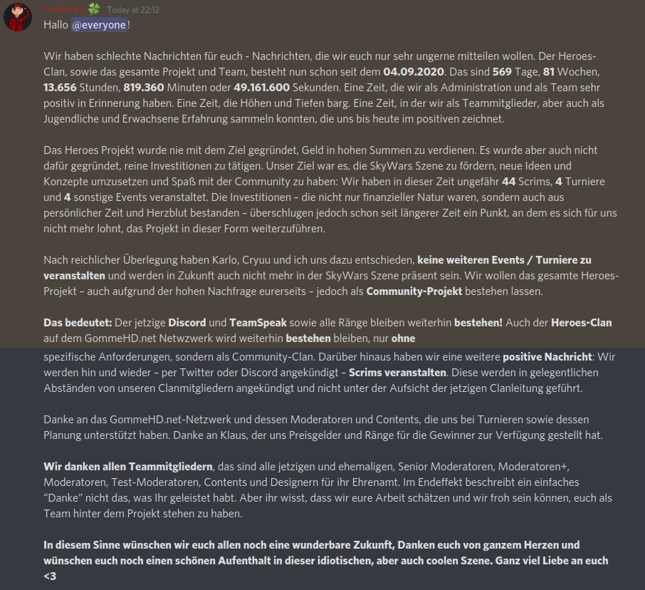 Alles hat ein Ende... 😔👋