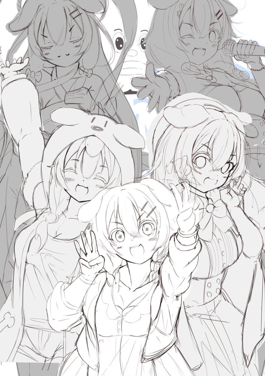 #できたてころね
周年記念で描いてるやつの進捗
構図決めて、ラフに起こして、線画と下塗りまでの3工程をペタリ
完成は当日になったらって事で!
(ぶっちゃけまだ描き終わってないけど)
そして先に謝っておきます。
すまん、ここまでアレが目立つと思わなかった。俺は悪くない。