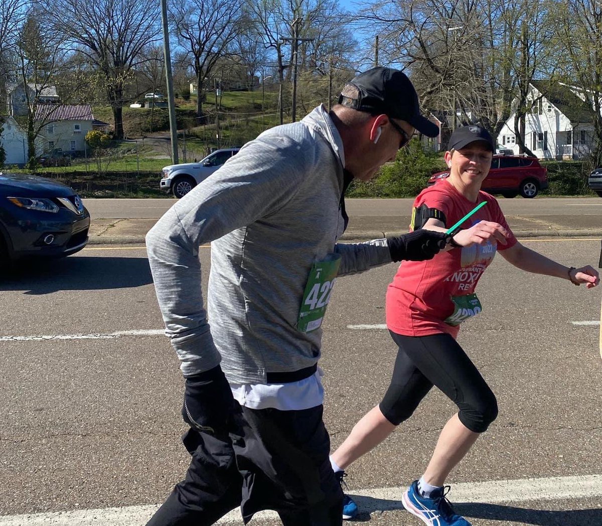 UTLegalClinic's tweet image. After a hard-fought race, the faculty team beat the student team in the Knoxville Marathon today! The real prize was that these incredible faculty and students were able to raise money for the TAPIL and Kolwyck fellowships.