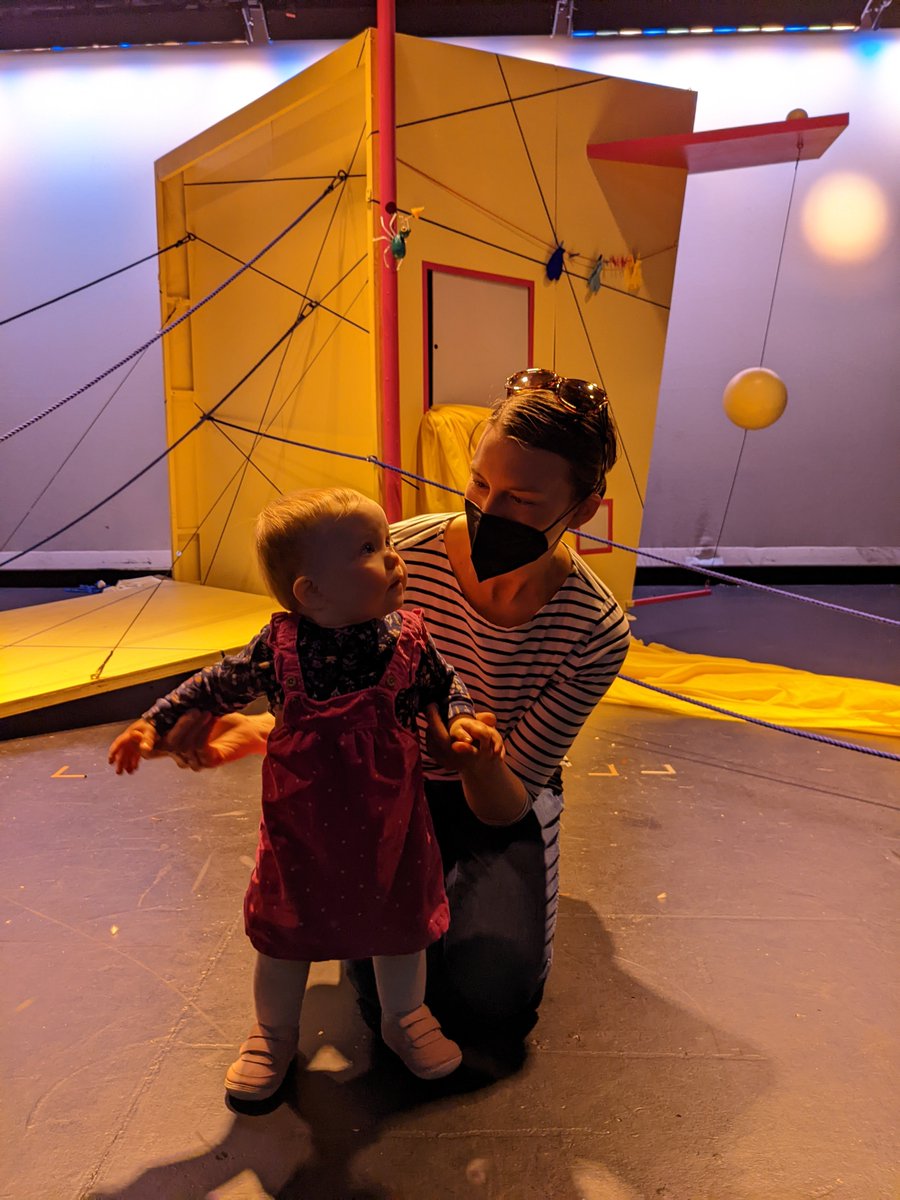 ChelseyDC's tweet photo. A fun-filled morning at @I_Stage! 

M was enthralled throughout the entire 40 min performance!  

#IStageMotherGoose #TVYA #TYA https://t.co/ppk6RPrYai