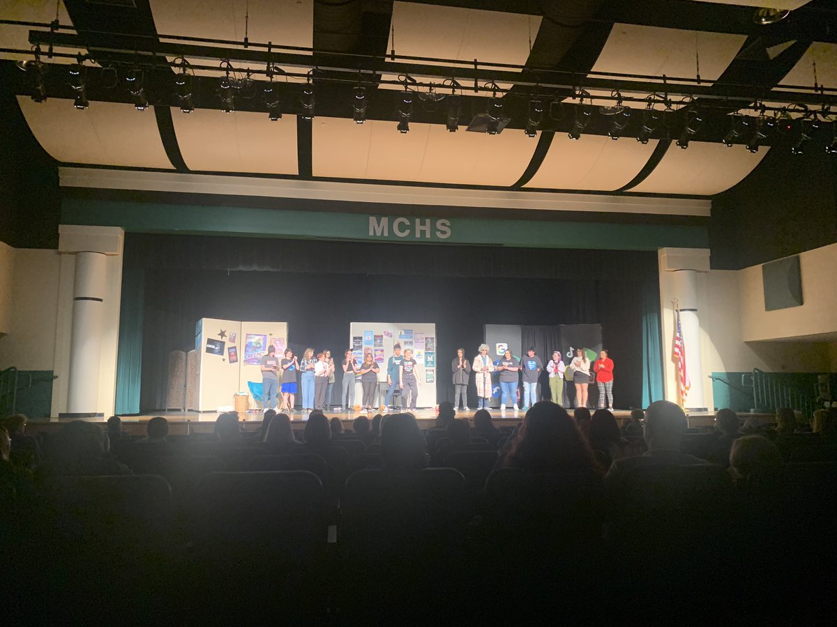 JSchmidtMC's tweet photo. Drama Club! What a fun performance this afternoon @MEADECOUNTYHIGH!

A S/O to our seniors and the heart and soul they deliver!

And a special S/O to Mrs. Corbin @joseyc, Asst Director, and Mrs. Lyons, Director! 
You are amazing @JudyDowellLyons and will be missed!

#WeAreMeade https://t.co/DphctB4cZO