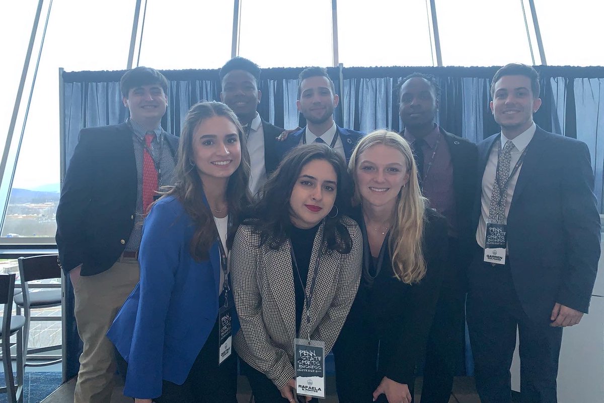 ZachGershman's tweet photo. Thankful to have had the privilege of being the Director of Marketing for the @PennStateSBC. The journey to putting on an in-person event was not an easy, but I'm so proud of this team. Plus, shoutout to @glenherold and @pamelam35 for the opportunity to talk sports betting #PS5BC https://t.co/MBFxuRulxe