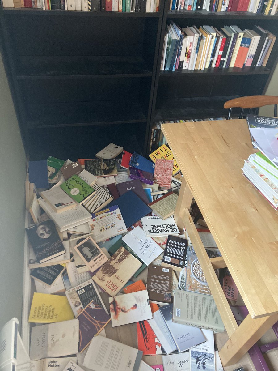 LineSimenstad's tweet image. Hadde bokhylle. Fikk barn.