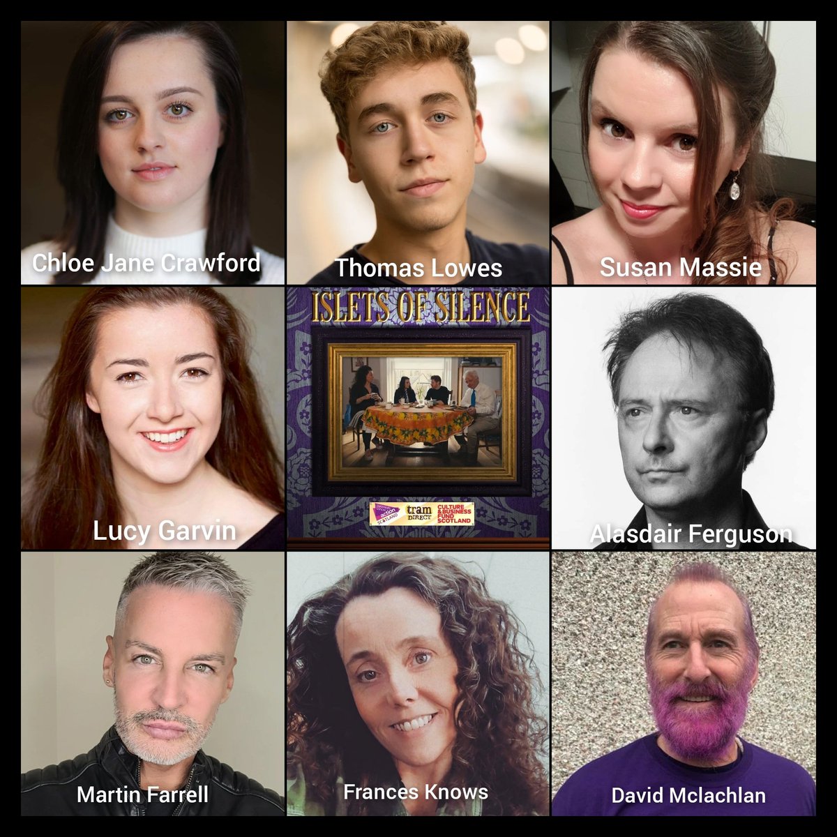 tramdirect's tweet photo. Full cast on upcoming performances for 'Islets of Silence' April 2022.  Donation based shows available to suit everyone! 
Join us and meet The Gourley Family in this #Drama #comedy #Theatre #Glasgow
@withkidsscot April 1st &amp; 2nd.
https://t.co/oq5cIokQqf
@MugdockPark April 3rd. https://t.co/vn8UN5TMDX