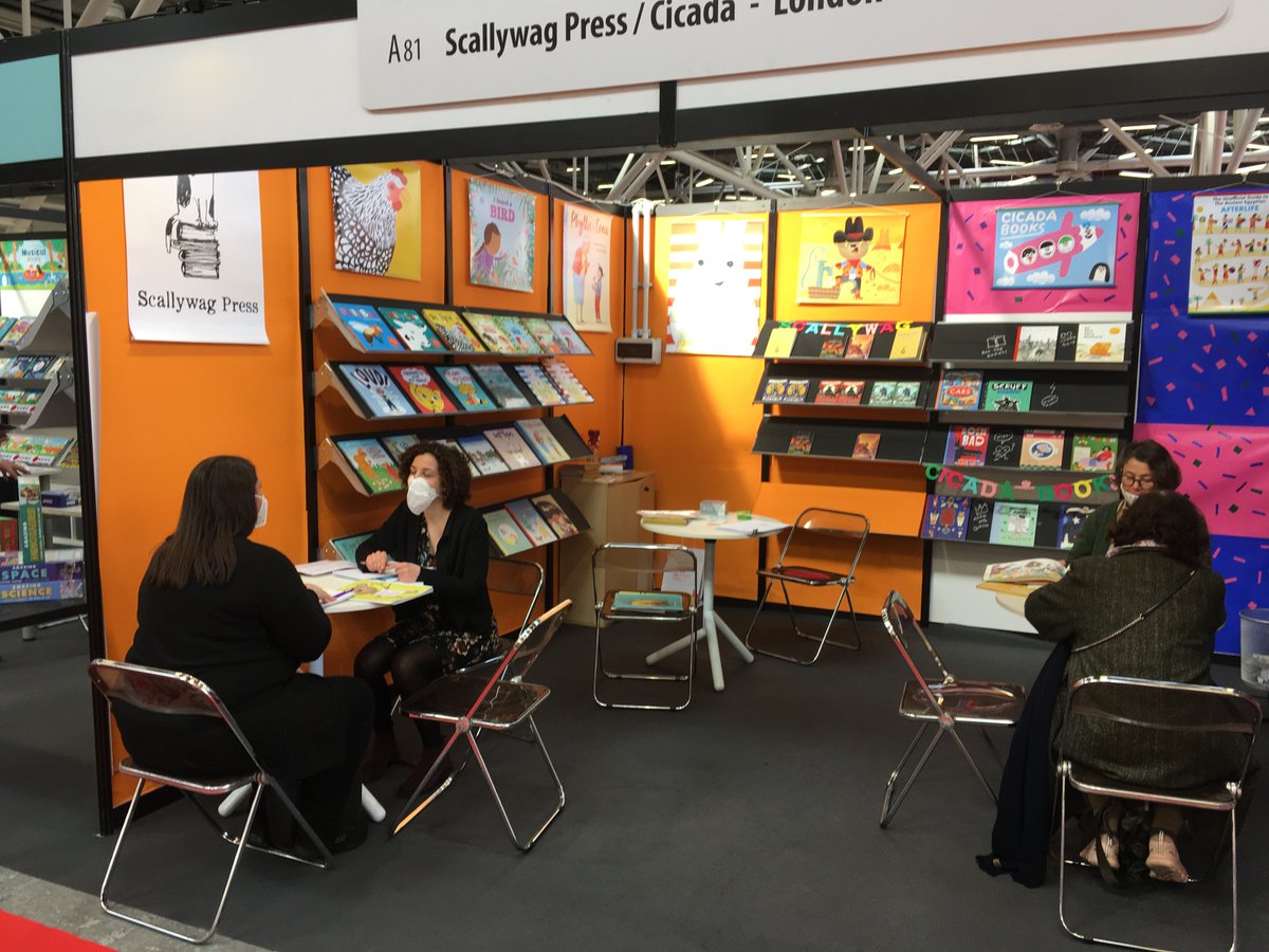 We had such a blast at Bologna Book Fair last week💙📚 So lovely to be able to share #ScallywagPress in person again! #BolognaBookFair #BCBF2022