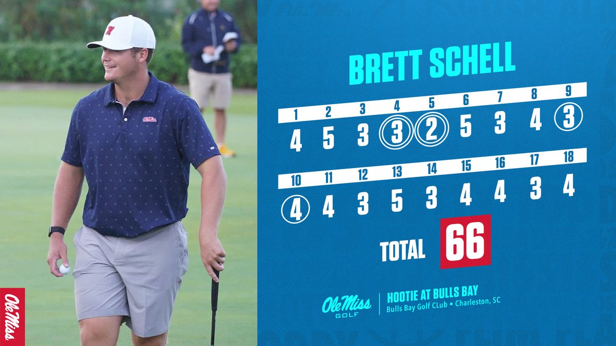 OleMissMGolf's tweet photo. No words, just 🔥🔥🔥

In case y’all were wondering what first and third place scorecards looked like at the Hootie today, allow @Brett_Schell13 and Evan Brown to show you! #HottyToddy https://t.co/rph62AqmCi