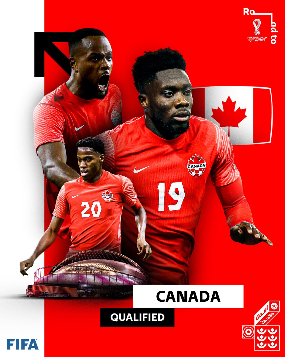 fifaworldcup_es's tweet photo. 🇨🇦 ¡𝗖𝗔𝗡𝗨𝗖𝗞𝗦!

🤩 Canadá jugará la #WorldCup por primera vez desde 1986.

#WCQ | #WorldCup https://t.co/bOOg26TWRI