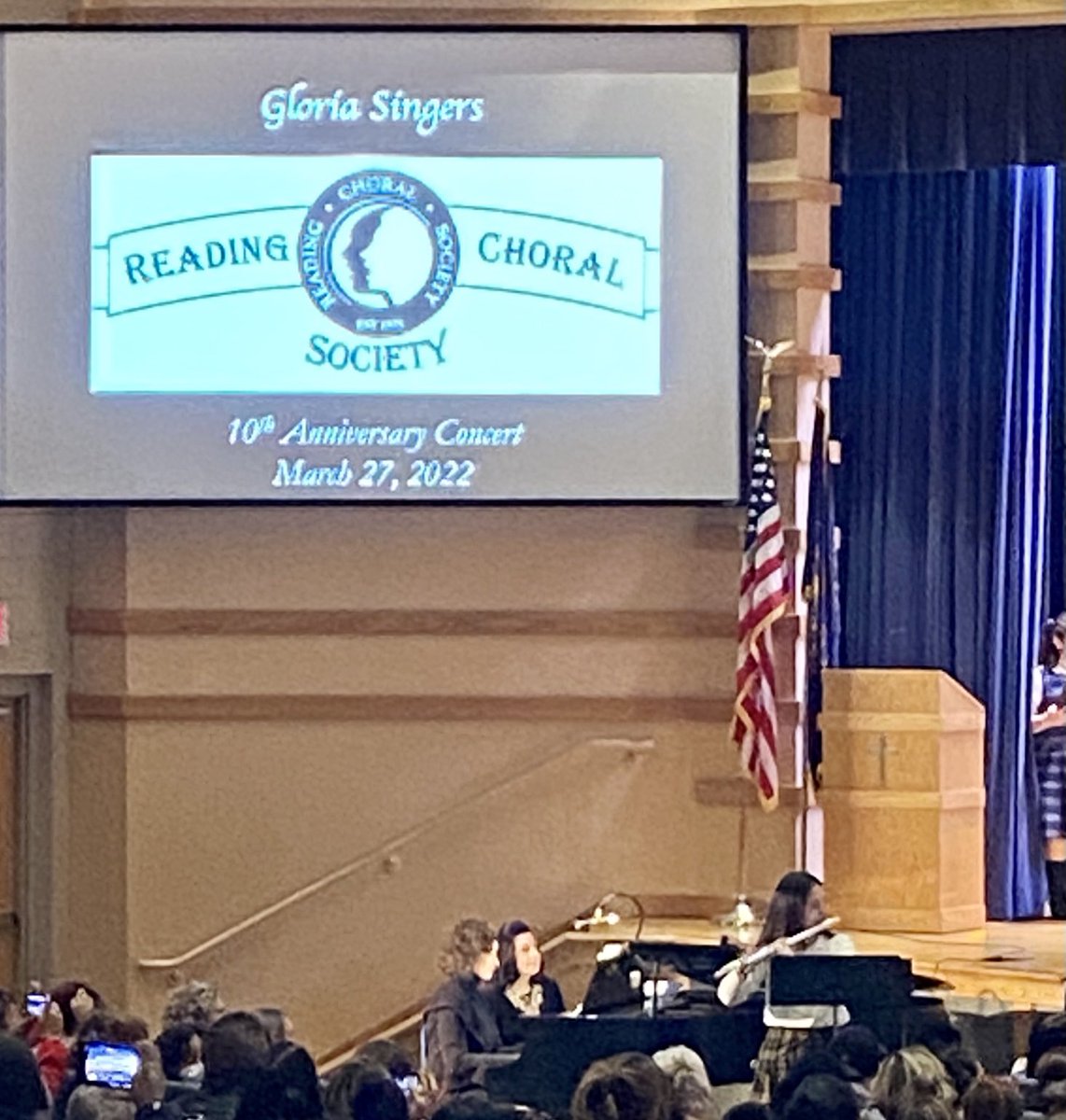 ⁦<a href="/BerksCatholic/">Berks Catholic</a>⁩ Senior Joyce Chan, accompanying the concert today for the song “God the Singer” so blessed to have music in our ⁦<a href="/AtownDioceseEDU/">AllentownDioceseEDU</a>⁩ schools!