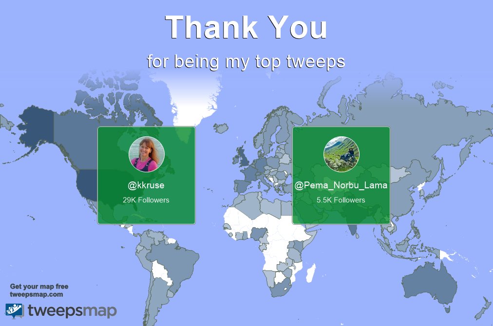 dmgerbino's tweet image. Special thanks 🙏 to my top new tweeps this week @kkruse, @Pema_Norbu_Lama