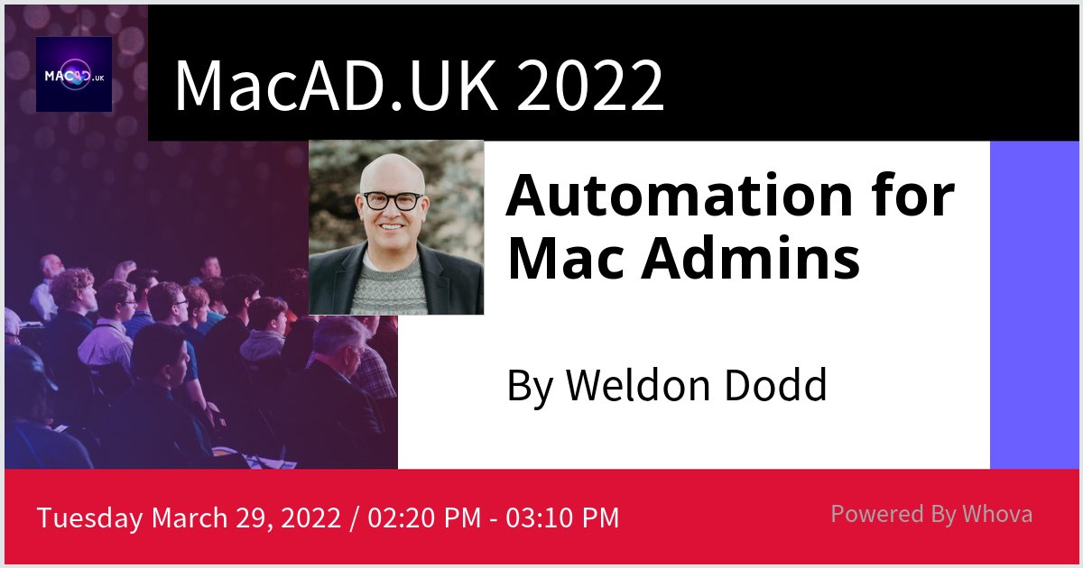 Nick and I are speaking at MacAD.UK 2022. Please check out our talk if you're attending the event! #MacAdUK #kandji  ⁦<a href="/KandjiMDM/">Kandji</a>⁩