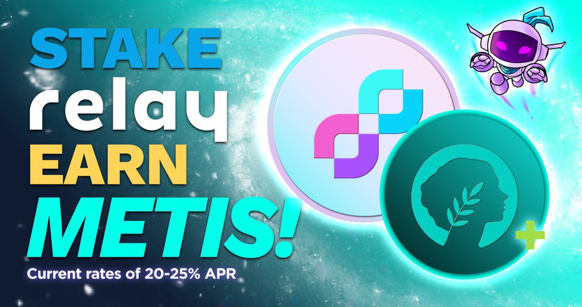 Stake your $RELAY and passively earn 20-25% APR on $METIS 💰

No stress, no catch - just buy $RELAY on <a href="/netswapofficial/">Netswap</a> and stake on relaychain.com

Buy $Relay on
<a href="/netswapofficial/">Netswap</a> here👇
netswap.io/#/swap

#Andromeda <a href="/MetisDAO/">Metis</a>