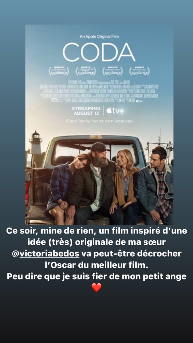 Publication de Nicolas Bedos :