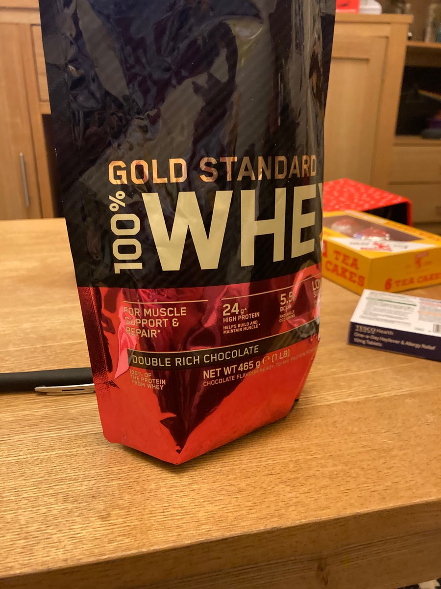 Mehaffey25's tweet photo. @Team_Optimum I’ve just opened my new bag of whey to find the wrong flavour! Defo not double rich chocolate😂 https://t.co/wqKpyBtV5G
