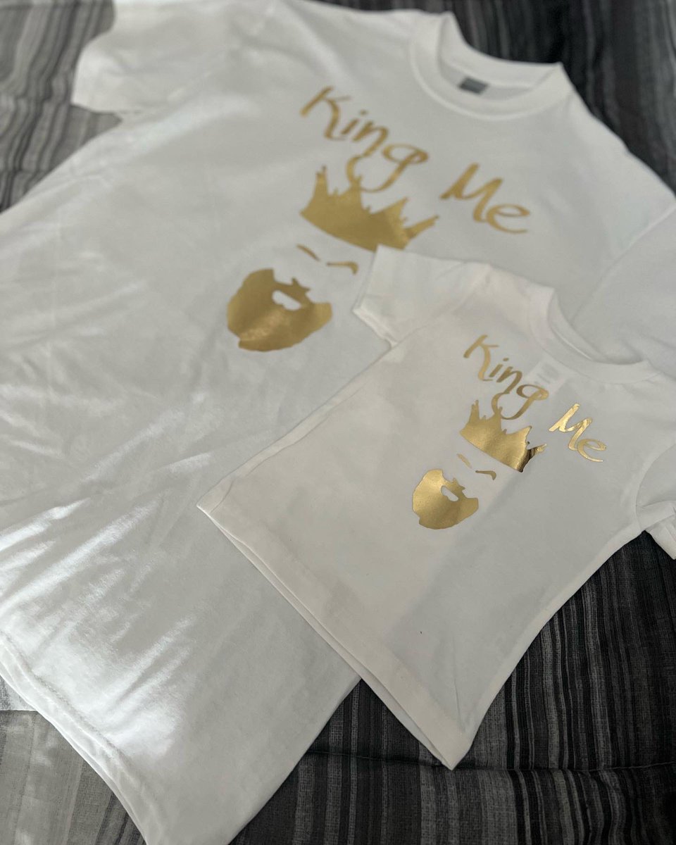KingMe Father and young son combo. Thanks for everyone’s continued support of the brand. I pray everyone feels like they look when you wear it. Follow us on instagram @kingmeroyalty12 #KINGME #WaveMakerzfamily #JacksonStreetTeez <a href="/NylahBaby2/">Ny $$</a> @J4YBOOG1E <a href="/1EATGREEDY/">Ra’s Al Greedo</a>
