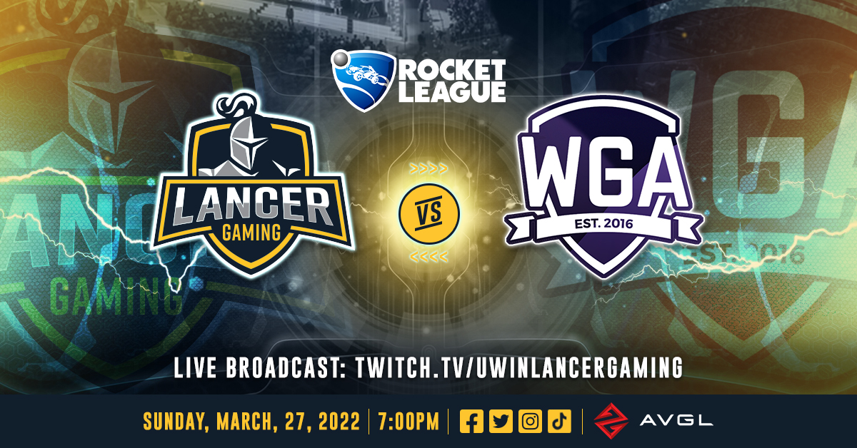 LancerGamingCA's tweet photo. ⚽️GAMEDAY⚽️
The #LancersRL squad will take on Washington University tonight in @AVGLofficial action!
🆚@wga_uw
🕖7:00pm EST
Come support your #Lancers:
📺https://t.co/W6sU01R6rO
#UWinProud #WeAreWindsor #RocketLeague #AVGL https://t.co/yIeZLQG9N7