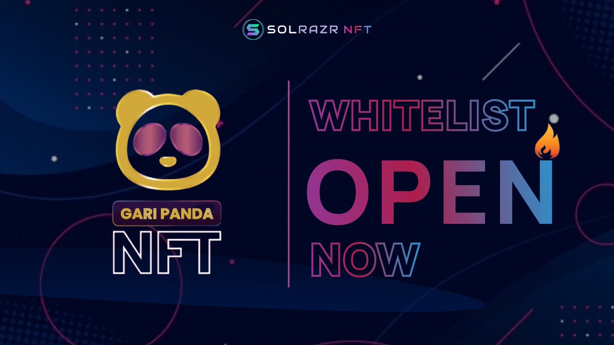 chatgptaitalk's tweet photo. 🥳#WHITELIST GIVEAWAY

WIN 25 secure spots ✅
Gari Panda #NFT 

Which is Use-case Based &amp; will unlock access to Chingari Metaverse &amp; #P2E games🔥🚨

How to enter: ⬇️

▶️ Follow both
@GariToken
 &amp;
@nftbuzznews

 - LIKE ❤️&amp; Retweet
- SOL Blockchain
Winners in 12 Hours ⌛️
#giveaway https://t.co/BgofnZy8se