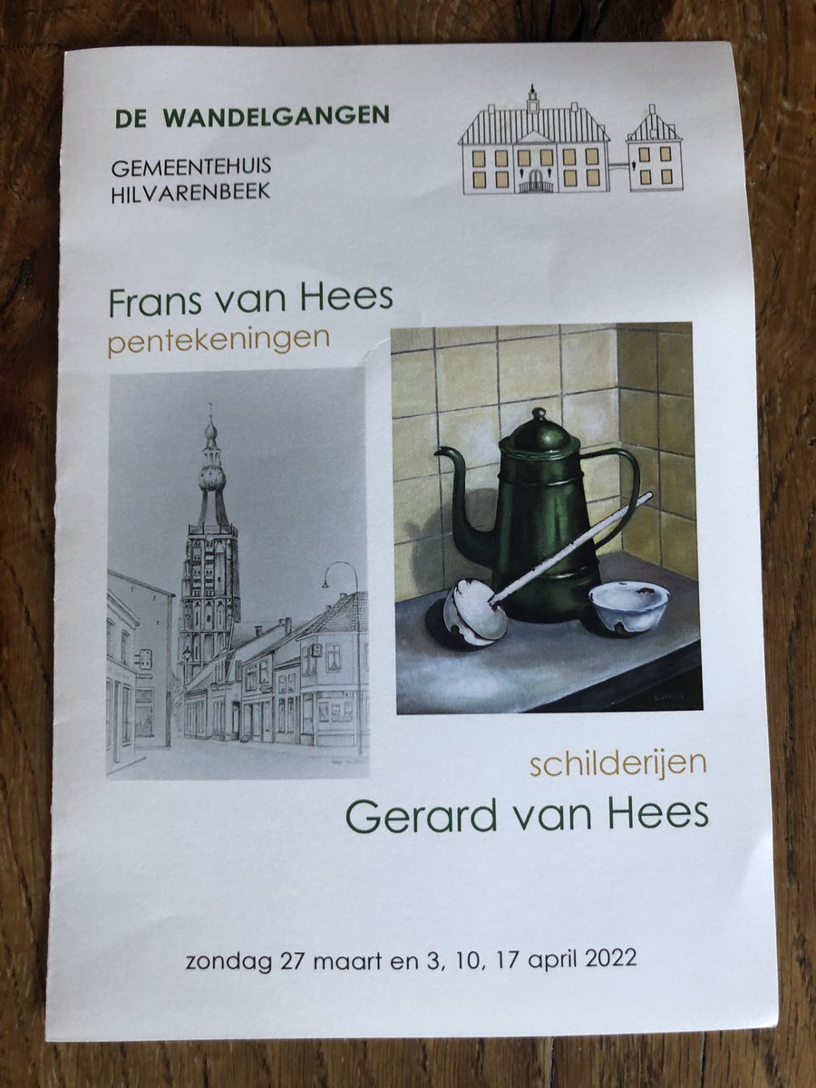 Mooie expositie gebroeders Van Hees met roots in <a href="/gemeenteHbeek/">gemeenteHilvarenbeek</a> #historie en #heden vastgelegd in #pentekeningen en op #schilderijen
