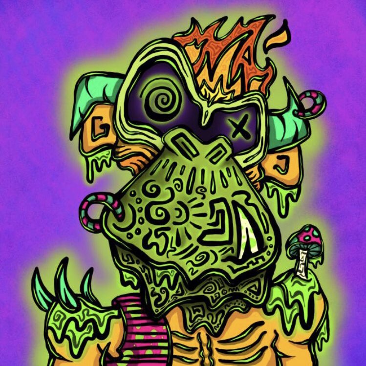 LunesTooney1's tweet image. @acidapesnft #acidapes  a couple of the 1/1’s