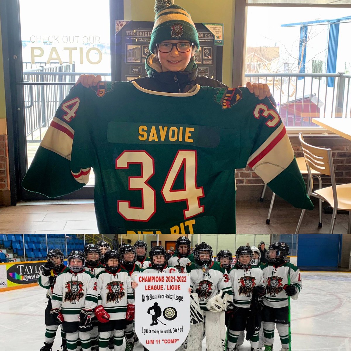 Huge congratulations going out to U11 Miramichi Wild Green on capturing the North Shore Championship today at home. Special shout out to Pita Pit athlete, Kobe Savoie playing between the pipes. 🥅 🥙 #miramichi #wild #pitapit #hockey #pitapower