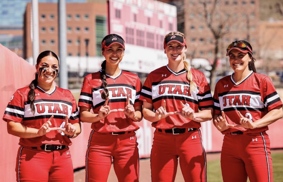 UNISWAG's tweet photo. The throwback threads for @Utah_Softball 

#uniswag https://t.co/ju1DvRseb0