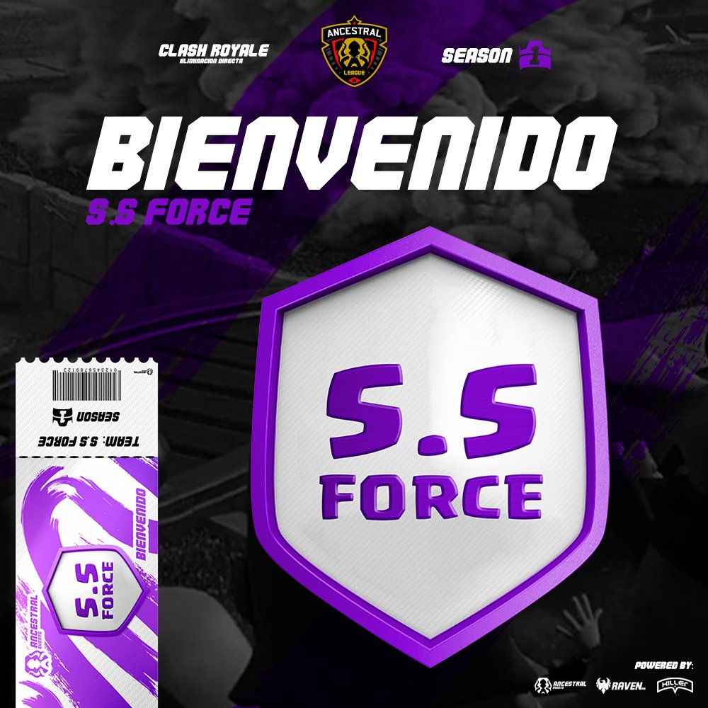 AncestralEvent's tweet photo. LE DAMOS LA BIENVENIDA AL EQUIPO
#SSForce 🎊🙌
ClashRoyale - S1 x Ancestral Events. https://t.co/sJHoo5rS6J
