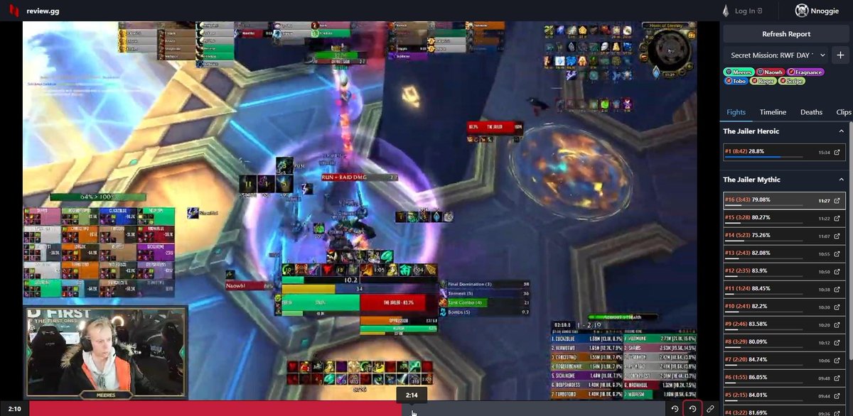 I wanted to improve our review process for this tier so i learned web dev from scratch over the course of 5 months and made something new. This tool combines warcraftlogs data with video povs from multiple raiders and massively sped up our vod review process.