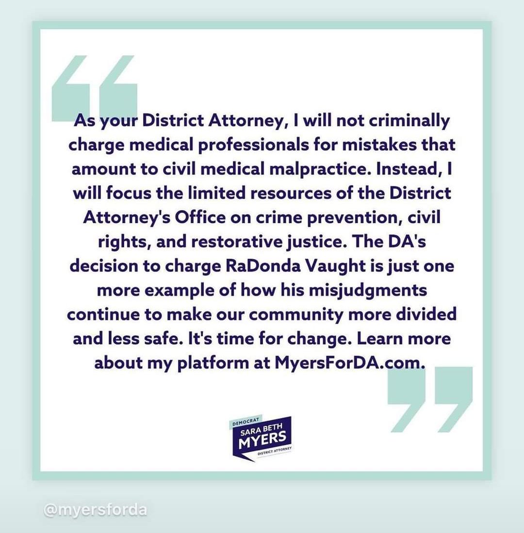 SnarkquessRN's tweet photo. I'll need to do more research, but now that I WILL NOT @VoteGlennFunk , I'm looking at better options @MyersforDA https://t.co/Gm6Jr3TTvr