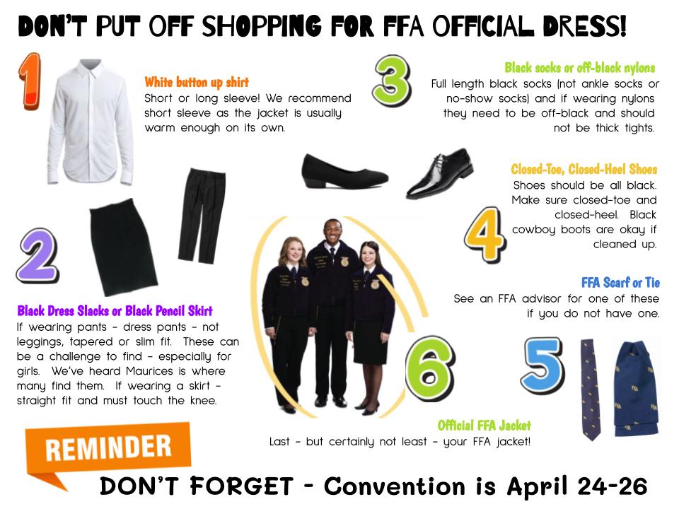 Make sure you're ready to go and looking sharp for convention!
