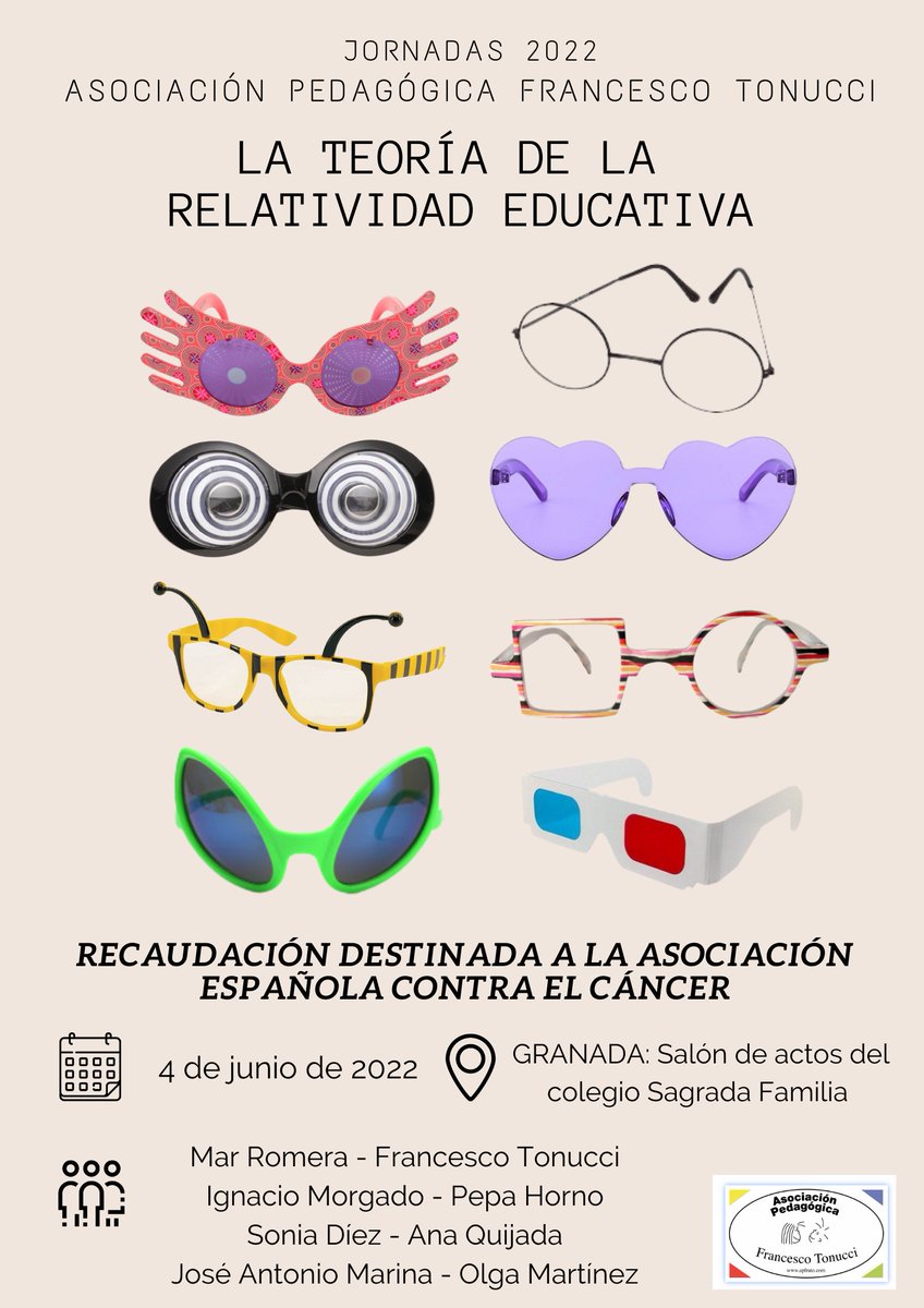 apfrato's tweet photo. ¡Nos vemos el próximo 4 de junio! 
Jornadas 2022 de APFRATO 
"LA TEORÍA DE LA RELATIVIDAD EDUCATIVA"
Compartiremos de 9:00 a 21:00 en el salón de actos del colegio Sagrada Familia de Granada. Os dejamos toda la info✍️y podéis inscribiros en: https://t.co/plqg7Mwe8N
#apfratocursos https://t.co/KcwA52FMBG