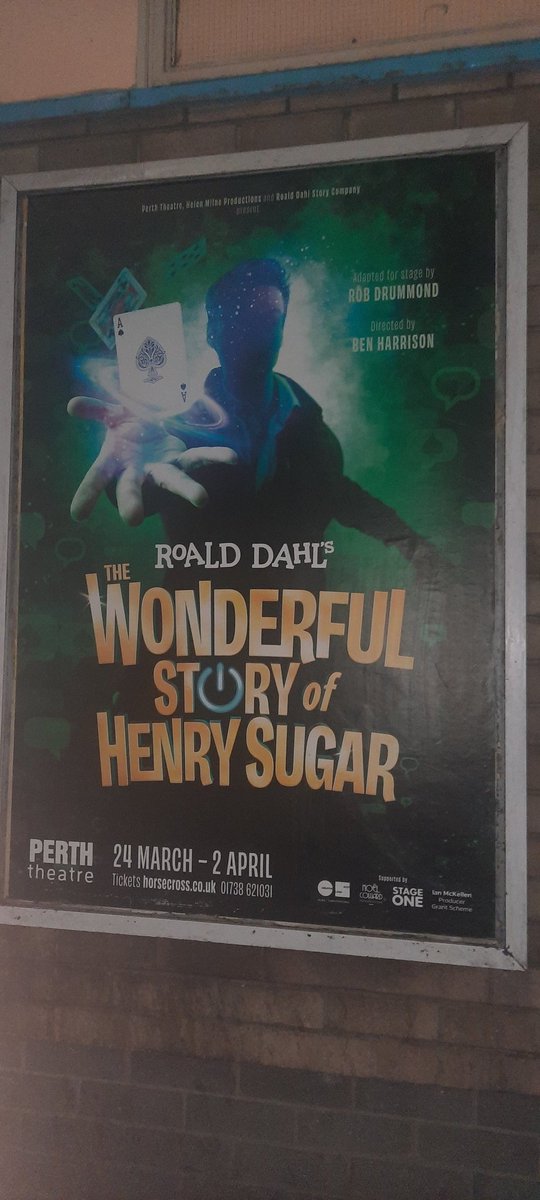carastevenson01's tweet image. Was great to see the world premiere of a new Roald Dahl play @HorsecrossPerth last night. Was a magical show and there's something in it for everyone no matter the age. Loved it