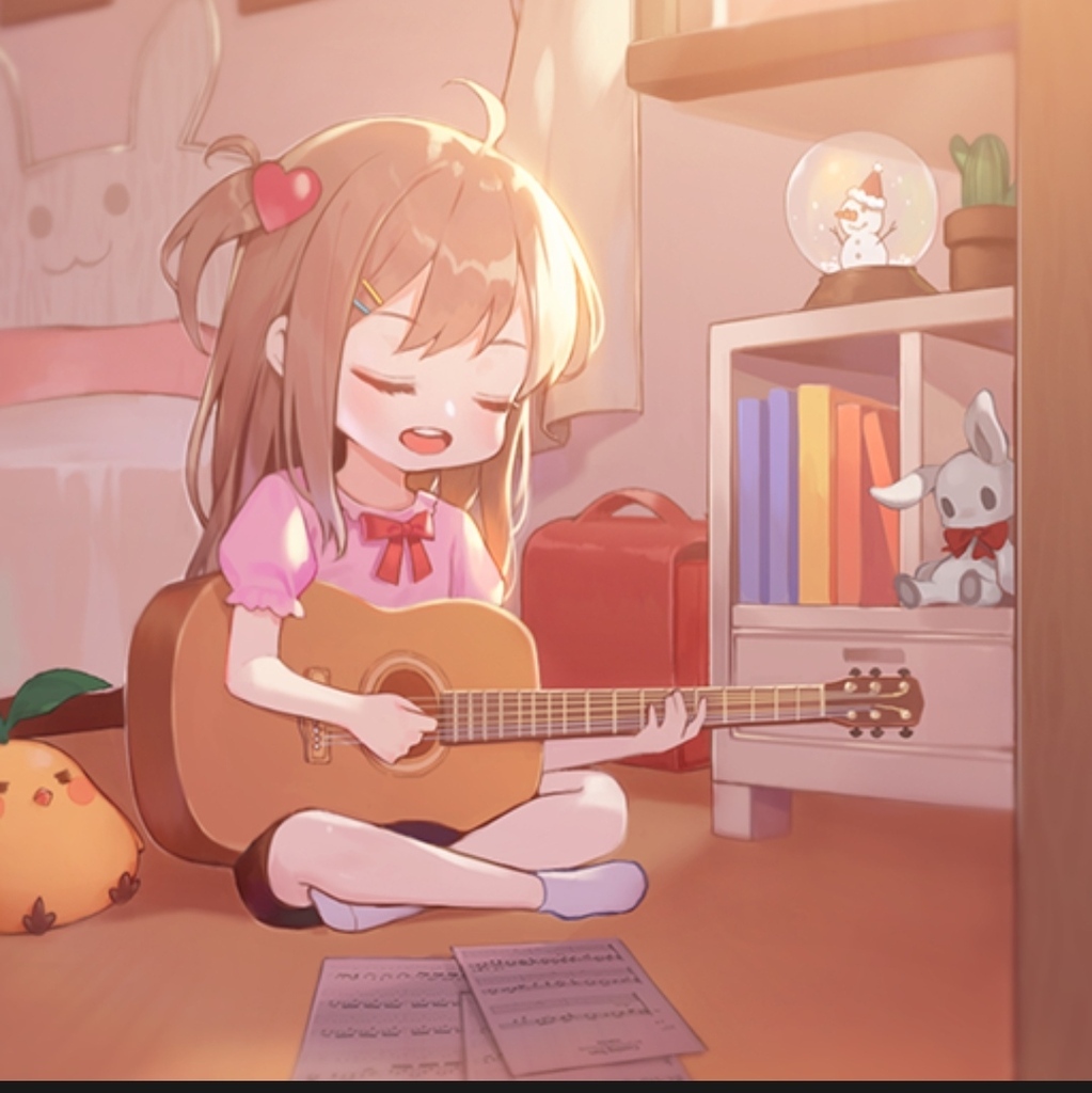 cute Guitar [Guitar Girl]\, image size:1023x1024