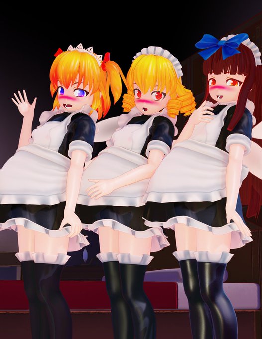 ぼて238日めちょうぜつちこく
子作り特化型ぼてぼてメイド三妖精は今日もたくさん頑張ってたくさんお仕事してくれる!
ぼてぼてエプロンはロマン中のロマンですね…
#サニーミルク #ルナチャイルド #スターサファイア  #一日一ボテ 