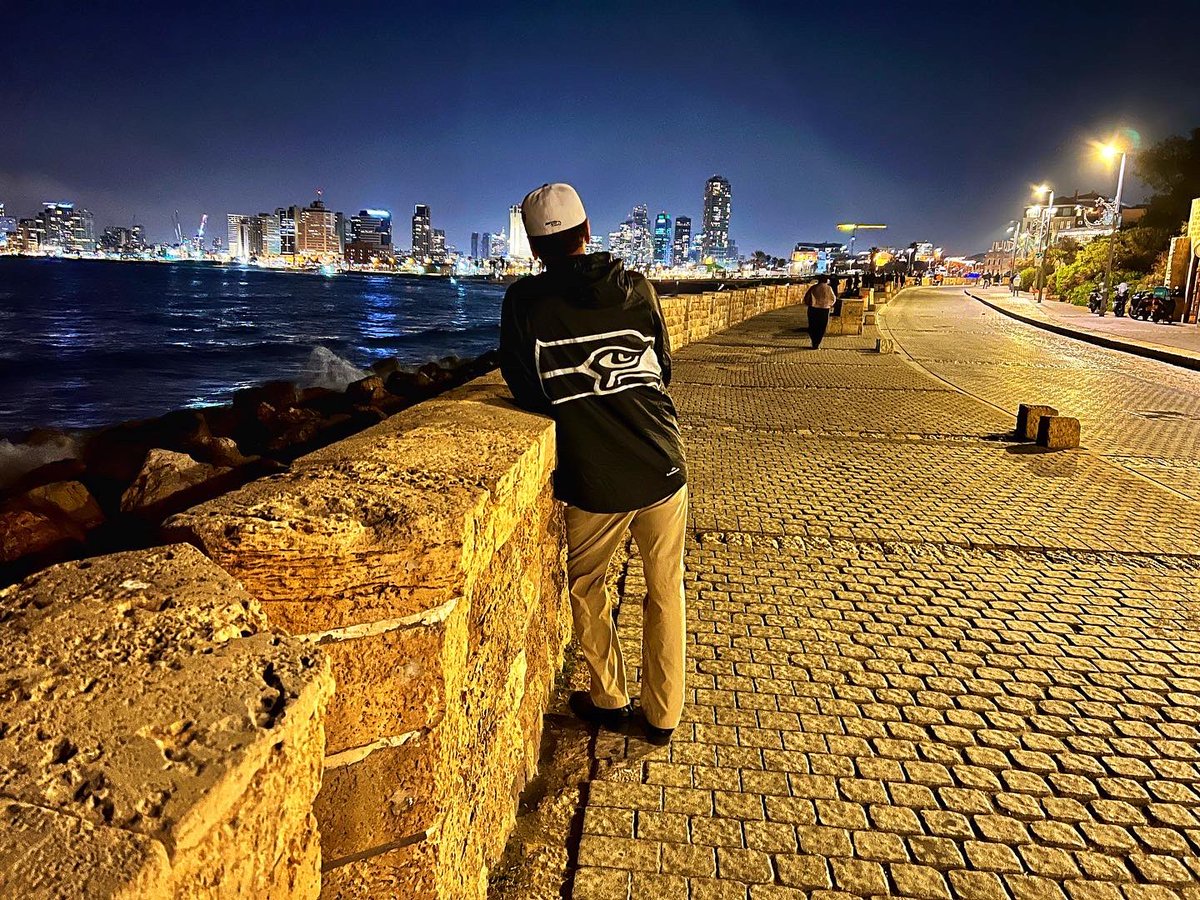 captainseahawk's tweet photo. Doing that @Seahawks @12s thing in Israel/Palestine. #djdallas #seahawks https://t.co/5tGE0oZIg9