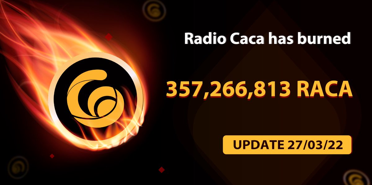 RACA_3's tweet image. Let’s keep that fire burning 🔥 🚀…

bscscan.com/tx/0x8e0617ea3…

#RACA #Burn #NextLevel