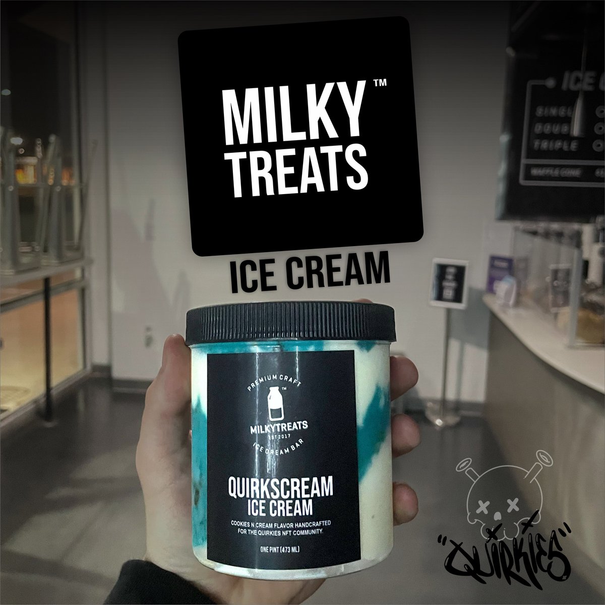 quirkiesnft's tweet photo. Its time for Quirkscream!!!

Quirkies in the Dallas area can head over to @MILKYTREATSCO to grab your custom Quirkies icecream!!

Lets get QUIRKY!! https://t.co/YaTpt4ymNW