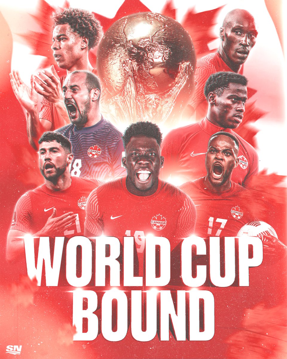 Sportsnet's tweet image. THEY'VE DONE IT!!!!! 🍁

CANADA IS HEADING TO THE #WORLDCUP!! 🇨🇦🇨🇦🇨🇦

#CANMNT | @CanadaSoccerEN