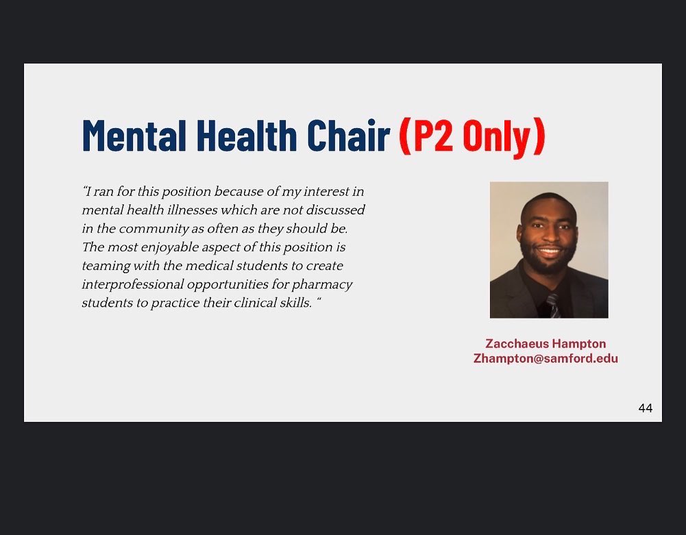 Samford_SNPhA's tweet photo. Meet our Mental Health Chair, Zacchaeus! Swipe left to see his roles and why he chose his position. If you are interested in being the Mental Health Chair of SNPhA, the link is our bio to apply! Applications close on Monday March 28th at 11:59pm!! https://t.co/qoOHIfrVib
