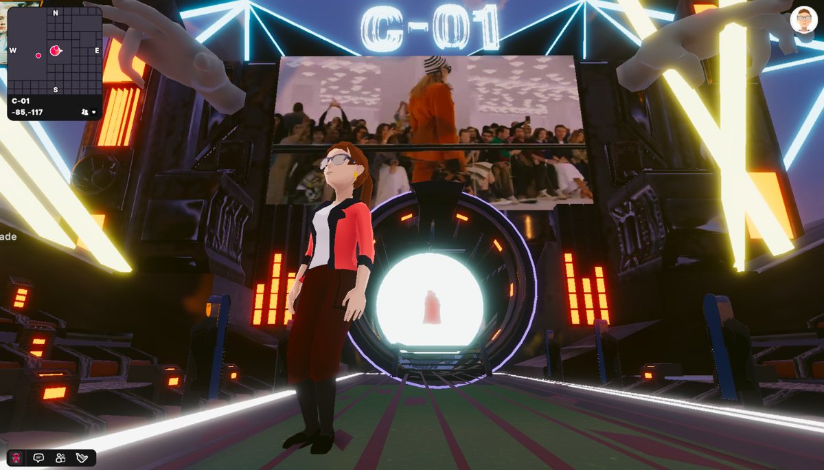 I'm celebrating the FIRST Metaverse Fashion Week at the @C_01_Project Fashion Runway: play.decentraland.org/?island=I8g47&… @C_01_Project  <a href="/BlvckParis/">Blvck Paris</a>  #MVFW #blvck #stussy