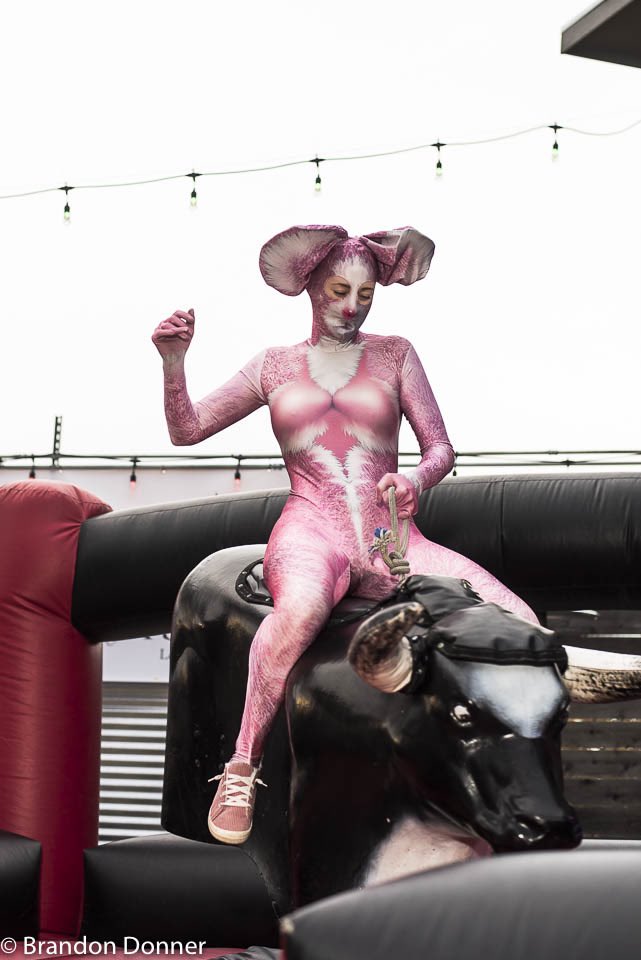 BrandonTDonner's tweet photo. Photos from Dentonpalooza. Mechanical Bull rides. https://t.co/vIymfkNbag