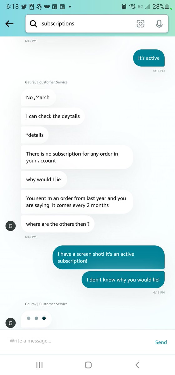 GrandpopCollect's tweet photo. @AmazonHelp what is up with your customer service reps? He said I didn't have a active subscription and I said I do, and he said, why would i lie!?!?!?!? Looks active to me! https://t.co/fXXlf14frv