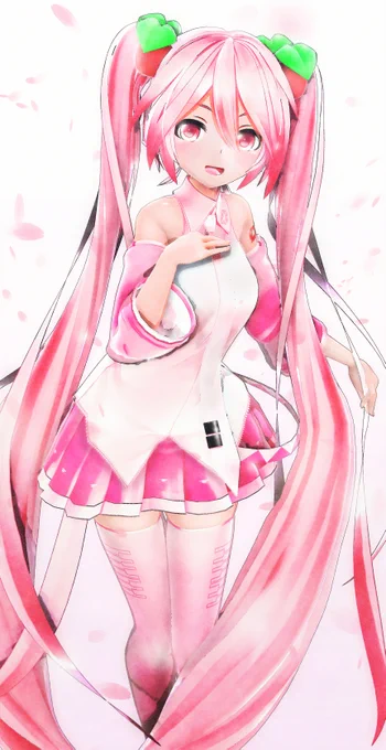 ここにも桜あるよ🌸
#初音ミク #桜ミク 