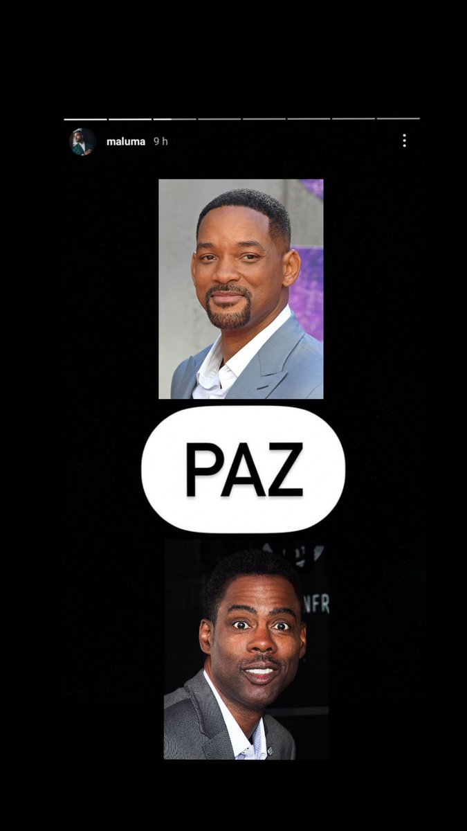 stephenstrang3_'s tweet photo. Gracias a Dios 🙏🏼 Maluma acaba de arreglar el problema que paso en los #Oscars con Will Smith y Chris Rock https://t.co/Yns4hxsJzD