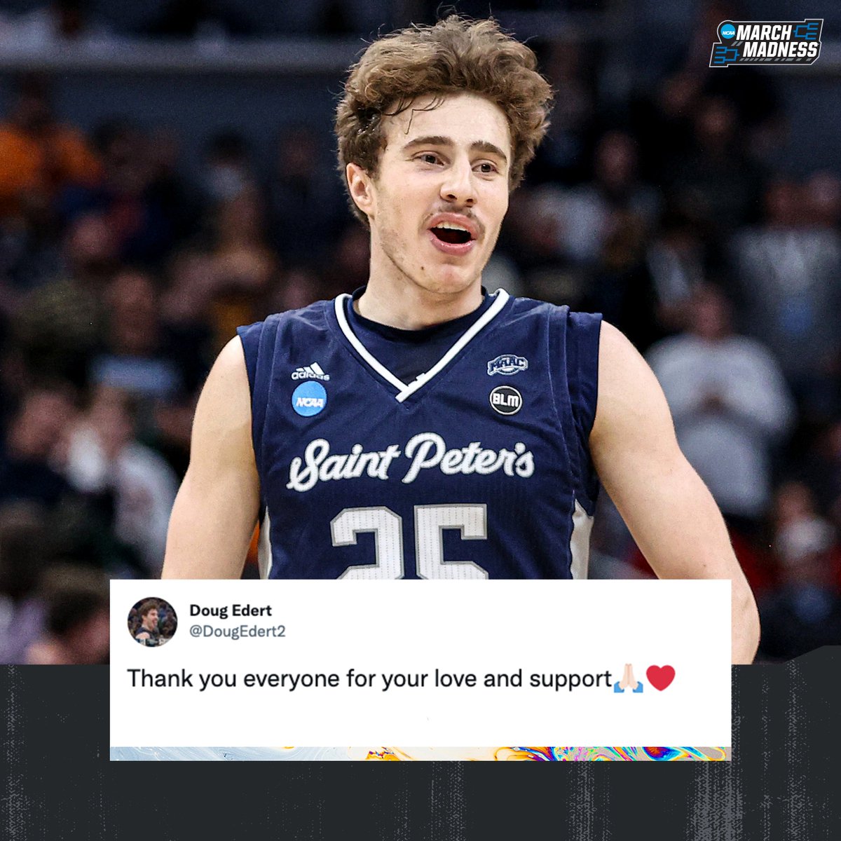 No Doug, thank you 💙 

#MarchMadness