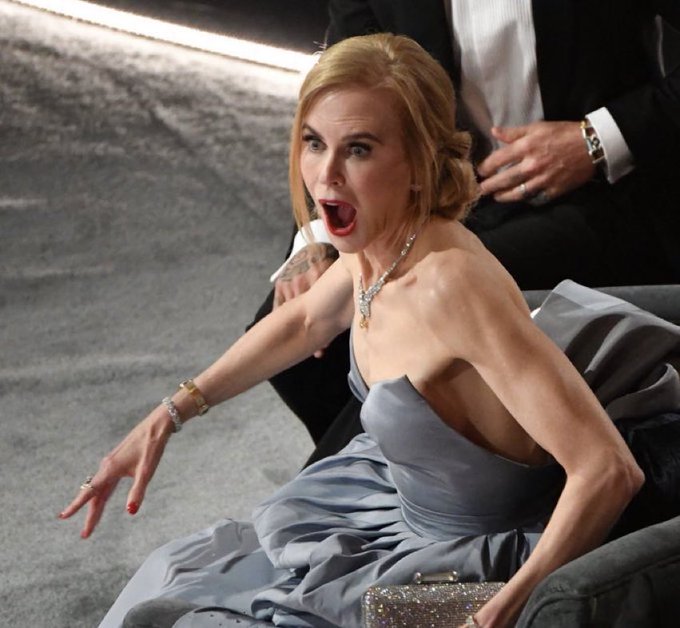 Will Smith Slapgate Birthed a Nicole Kidman Meme, But She Was Reacting to Something Else