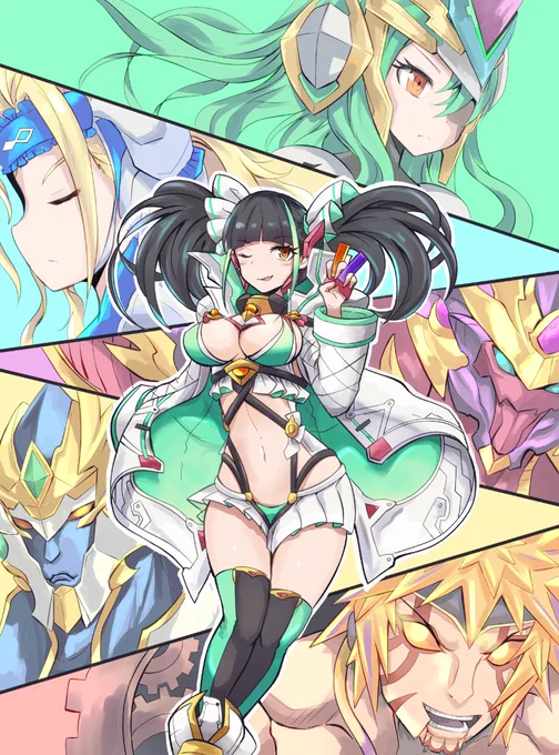 「強いねー、負けてらんない!ゲートオープン……!」

#パズドラ 
#パズドライラスト 