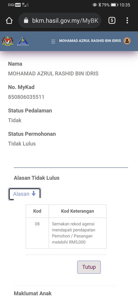 azrul_yo's tweet photo. Letih lah mcm ni @LHDNMofficial tiba tiba declair gaji melebihi RM5K walha hampir setahun nak masuk dua tahun x bekerja...tiidor ke?? Atau main twitter lebih???ke sibuk duk bodek menteri??shitt lah mcm ni https://t.co/nfoGCwveoa